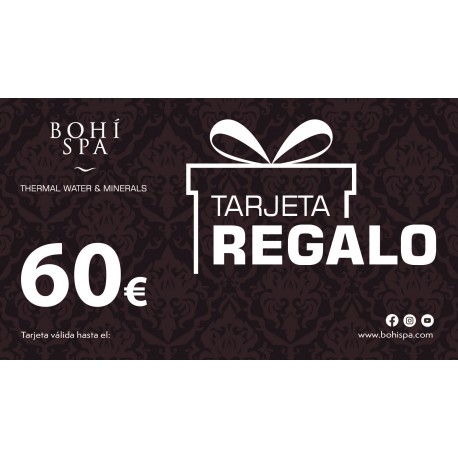 TARJETAS REGALO BOHÍ SPA